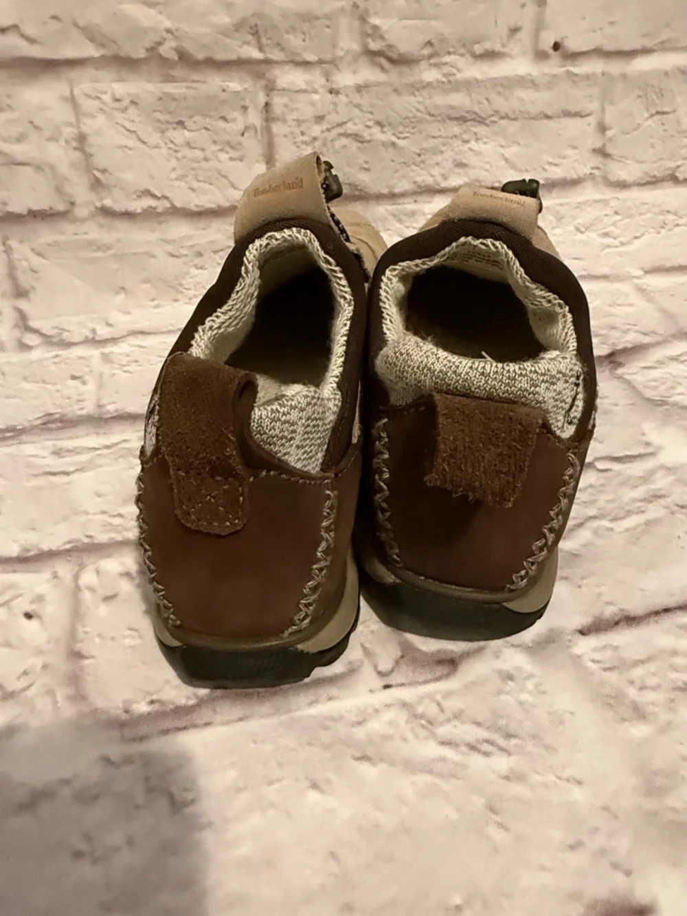 TIMBERLAND Smartwool Power Lounger Suede Lined Slip On Shoes Brown Women size 7